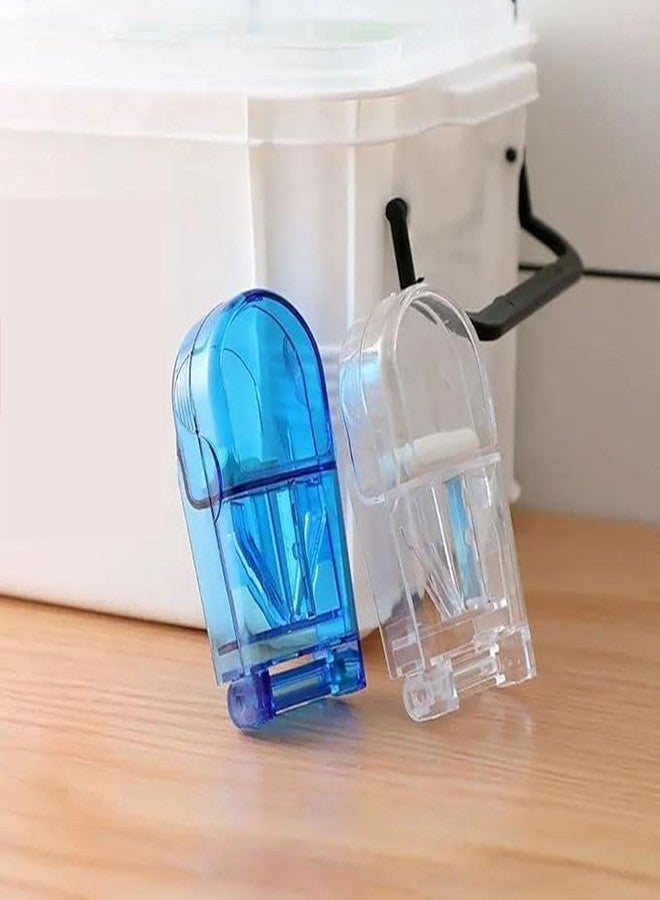 URMIT SURGICAL 1Pc Blue Pill Cutter & Splitter with Built-In Dispenser - Precision Pill Cutter for Small or Large Pills, Tablets & Vitamins - Medication Organizer for Adults & Seniors - Image 5